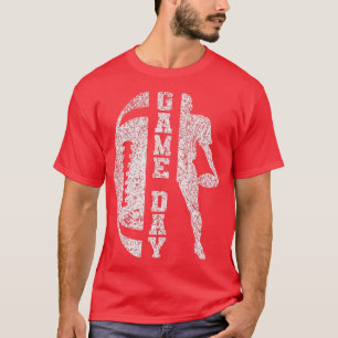 T-shirt Jour de jeu Football mignon Football Top4