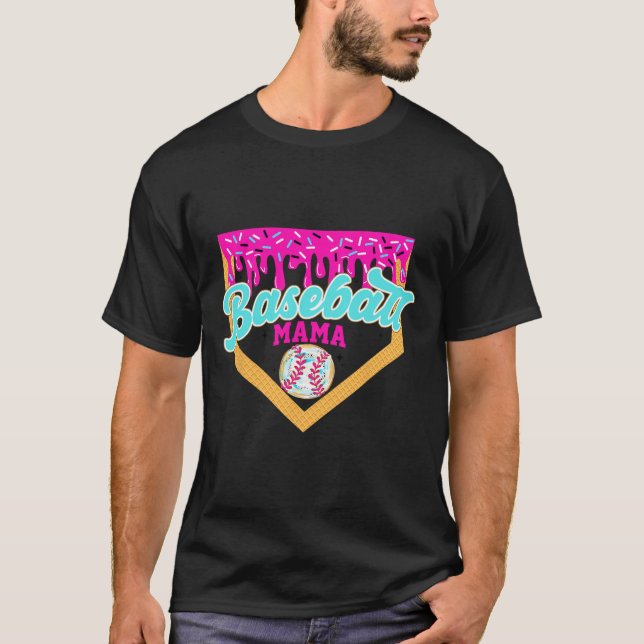 T-shirt Jour de jeu Vendre Mama Ice Cream Drippin Vendre M (Devant)