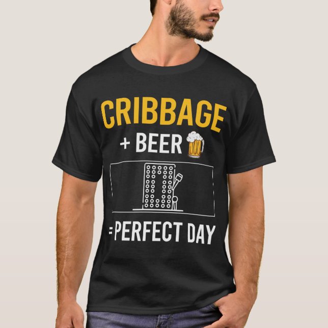 T-shirt Jour de la bière Cribbage (Devant)
