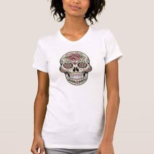 T-shirt Jour de la chemise morte de crâne de sucre