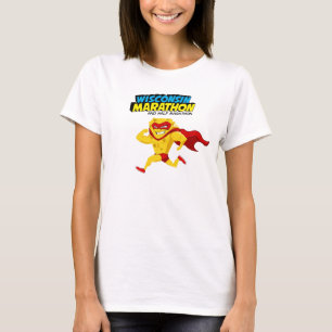 T-shirt Jour de la course du Marathon du Wisconsin