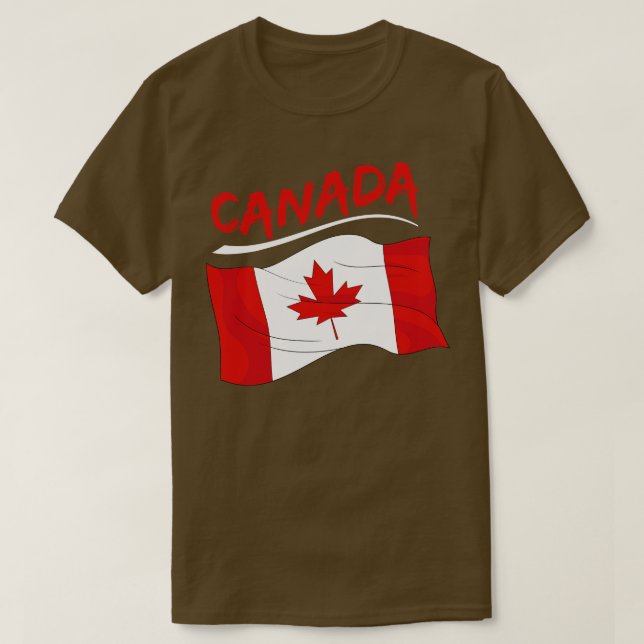 T-shirt Jour de la Feuille d'érable Canada Drapeau canadie (Design devant)