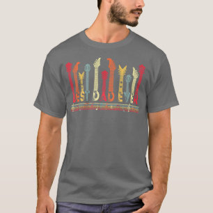T-shirt Jour de la Guitar Lover Best Dad Ever Retro Music