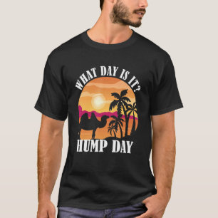 T-shirt Jour de la Humpe Camel Coucher du soleil Palmier A