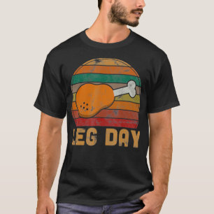 T-shirt Jour de la Jambe Thanksgiving Turquie Cadeaux de l