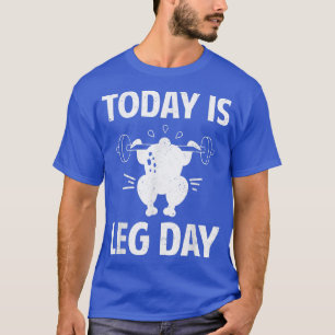 T-shirt Jour De La Jambe Turquie Gym entraînement Poids Li