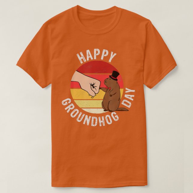 T-shirt Jour de la marmotte 2021 Joyeuse Jour de la marmot (Design devant)