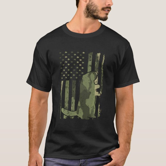 T-shirt Jour de la marmotte 2023 Camouflage Drapeau améric (Devant)