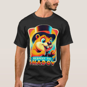 T-shirt Jour de la marmotte Respectez l'ombre Humour drôle