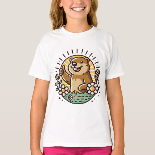 T-shirt Jour de la Marmotte: Salut au Printemps