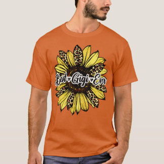 T-shirt Jour de la meilleure Gigi Ever Sunflower Gigi Moth