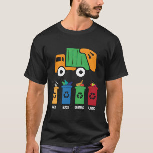 T-shirt Jour de la poubelle Recyclage Camion Toddlers Tras