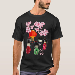 T-shirt Jour de la poupée mignonne Filles Jour Hinamatsuri