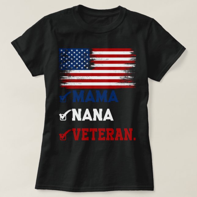 T-shirt Jour de la reconnaissance des vétérans Première ma (Design devant)