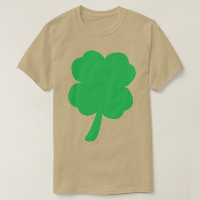 T-shirt Jour de la Saint Patrick à quatre feuilles de Clov (Design devant)
