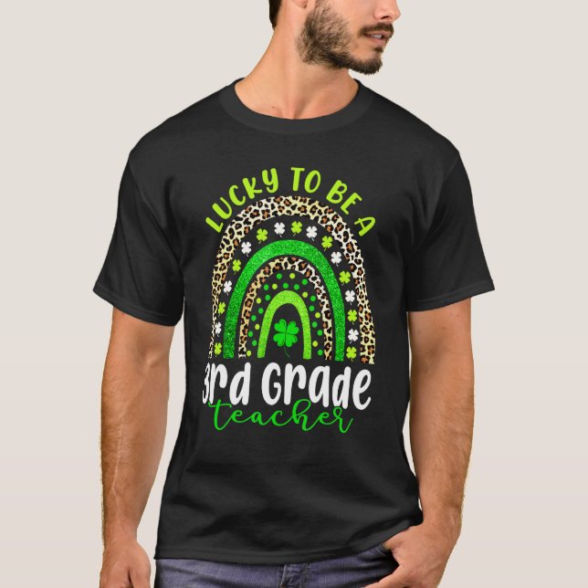 T-shirt Jour de la Saint Patrick Awome Être Un Enseignant  (Devant)