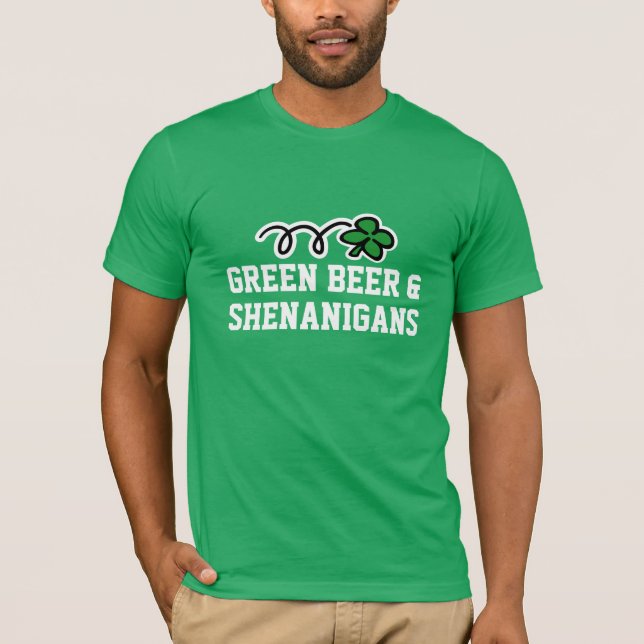 T-shirt Jour de la Saint Patrick | Bières vertes e (Devant)