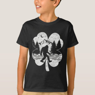 T-shirt Jour de la Saint Patrick Bigfoot Irish Sasquatch S