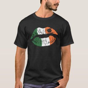 T-shirt Jour de la Saint Patrick c lèvres bouche irish iri