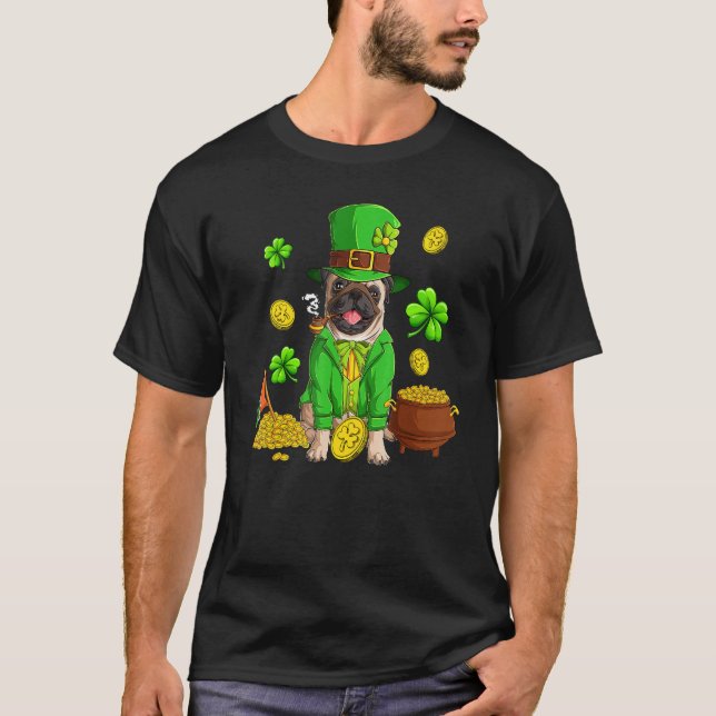 T-shirt Jour de la Saint Patrick Carlin Chiens irlandais S (Devant)