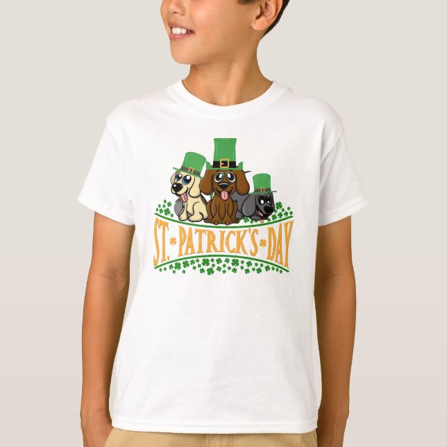 T-shirt Jour de la Saint Patrick Chiens de la Saint-Patric (Devant)