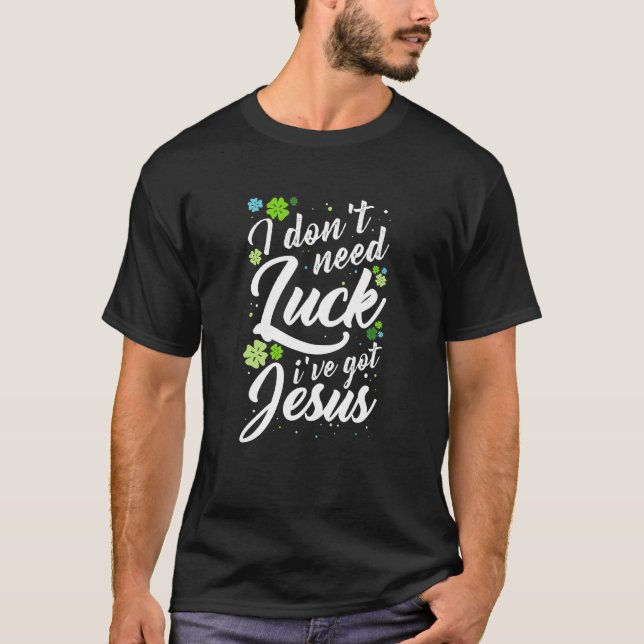 T-shirt Jour de la Saint Patrick Christian Je n'ai pas bes (Devant)