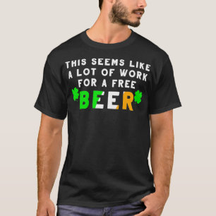 T-shirt Jour de la Saint Patrick Courir Un Cadeau Design P