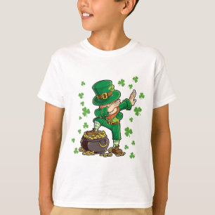T-shirt Jour de la Saint Patrick Dabbing Leprechaun Garçon