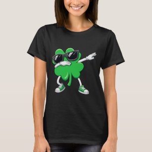 T-shirt Jour de la Saint Patrick Dabbing Shamrock Drôle Ga