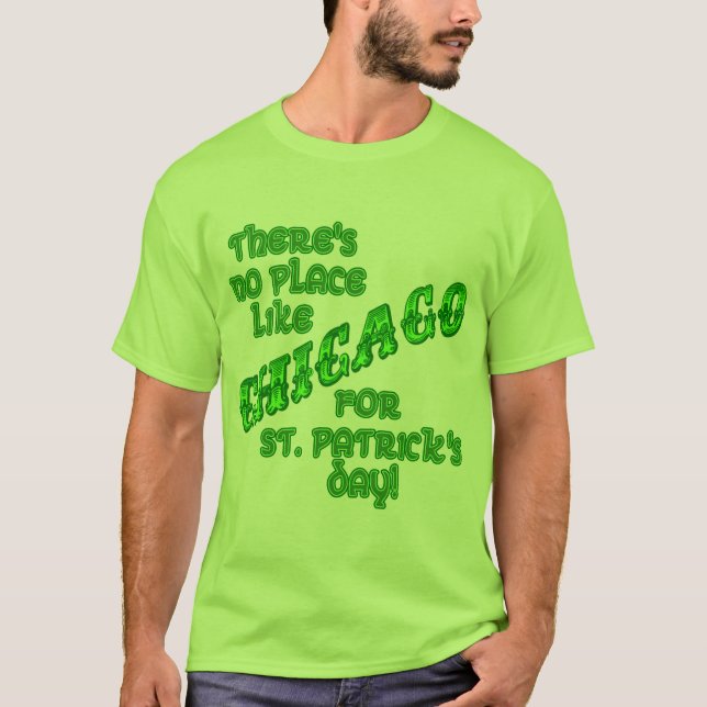 T-shirt Jour de la Saint Patrick de CHICAGO (Devant)