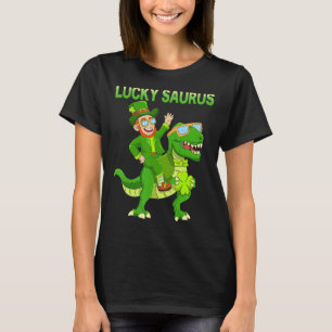 T-shirt Jour de la Saint Patrick Dinosaur Happy St Pat Tre