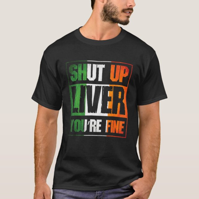 T-shirt Jour de la Saint Patrick Fermé Foie Vous Costume C (Devant)
