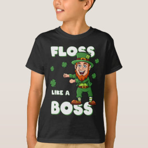 T-shirt Jour de la Saint Patrick Floss Comme Un Patron Lep