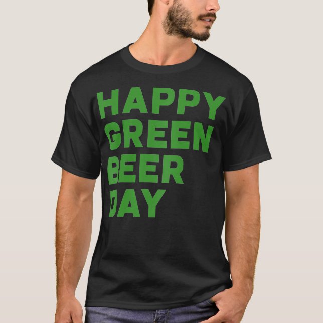 T-shirt Jour de la Saint Patrick Funny Bière Verte Irlanda (Devant)