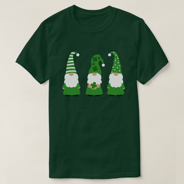 T-shirt Jour de la Saint Patrick Gnomes (Design devant)