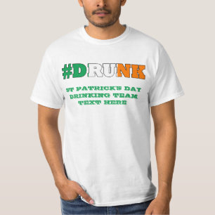 T-shirt Jour de la Saint Patrick irlandais ivre