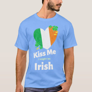 T-shirt Jour de la Saint Patrick M'Embrasse Je Pourrais Êt