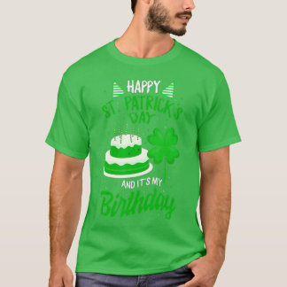 T-shirt Jour de la Saint Patrick Oui C'est mon Anniversair