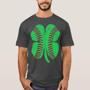 T-shirt Jour de la Saint Patrick Shamrock Baseball Saint P