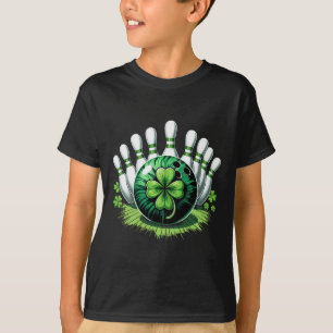 T-shirt Jour de la Saint Patrick Shamrock Bowling Irlandai