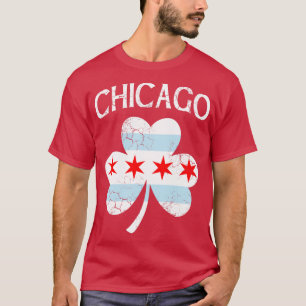 T-shirt Jour de la Saint Patrick Shamrock du drapeau irlan