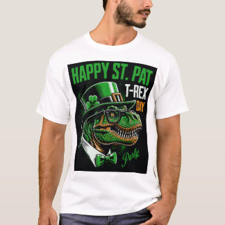 T-shirt Jour de la Saint Patrick T-rex