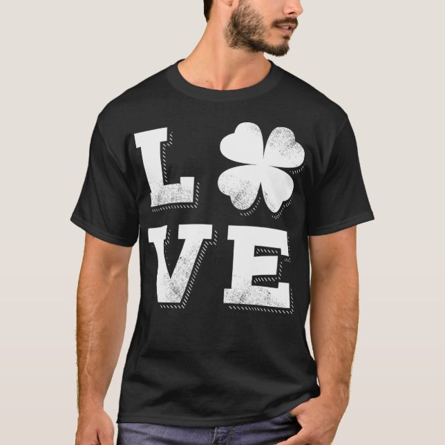T-shirt Jour de la Saint Patrick Vert Hommes Femmes Enfant (Devant)
