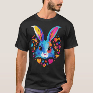 T-shirt Jour de la Saint-Valentin au lièvre arctique