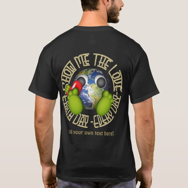 T-shirt Jour de la terre personnalisé (Dos)