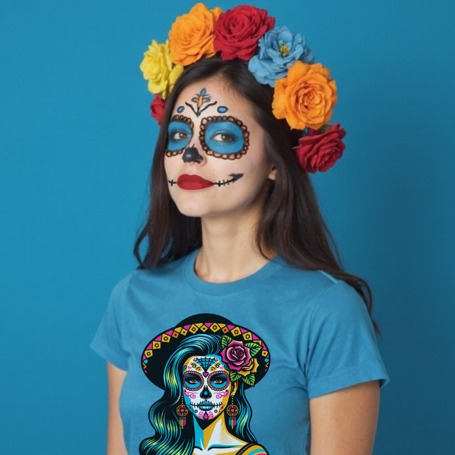 T-shirt Jour de la Tradition Morte Día de los Muertos (Día de los Muertos Day of the Dead Tradition T-Shirt)