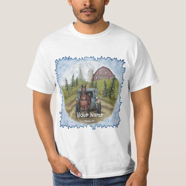 T-shirt Jour de la ville d'Amish (Devant)