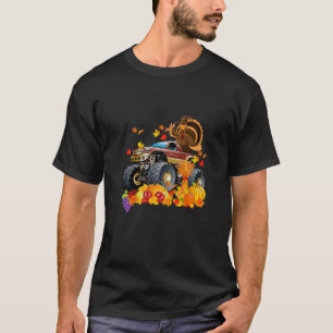 T-shirt Jour De L'Action De Grâce Turquie équitation Monst