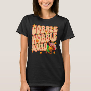 T-shirt Jour de l'Action de grâce Turquie Gobble Squad