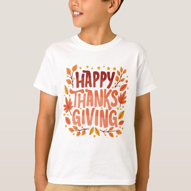 T-shirt Jour de l'Action de grâces du bon thanksgiving (Devant)